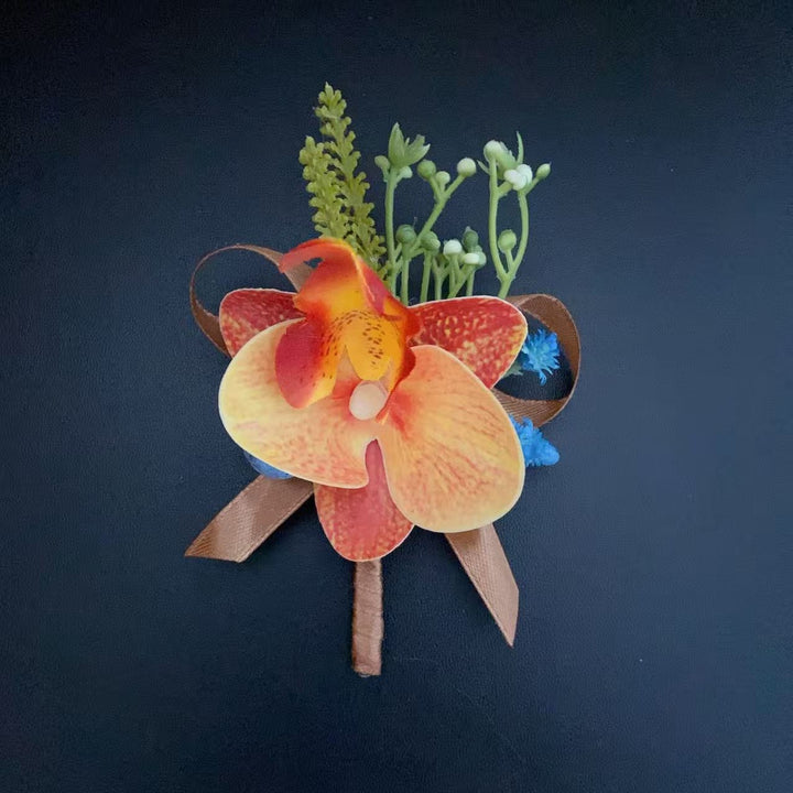Dekorativer Orchideen-Anstecker