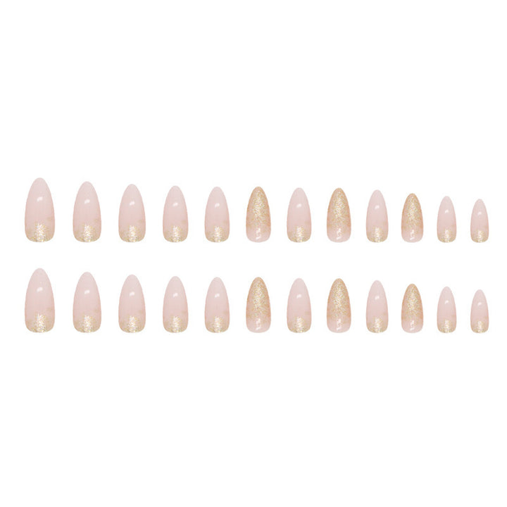 Elegante Glitter Gel Nagelspitzen Karnz