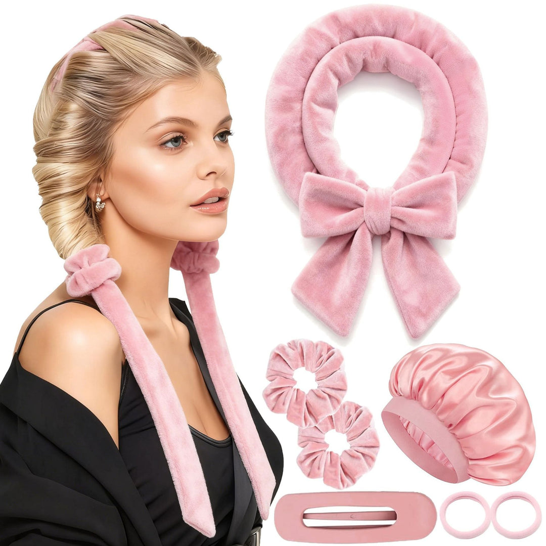 Hitzefreies Satin-Haarlocken-Set