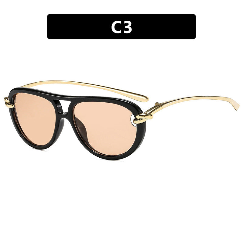 Damen Retro-Sonnenbrille mit elegantem Rahmen und polarisierten Gläsern Karnz