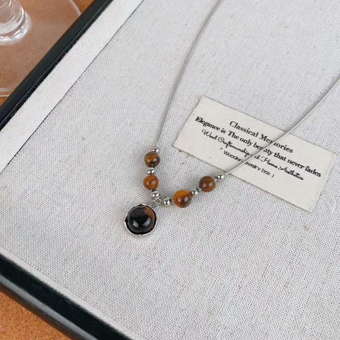 Tiger Eye Anhänger Necklace Karnz