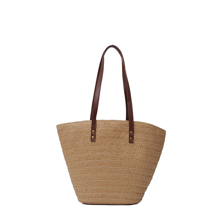Gewebte Strohtasche für den Strand