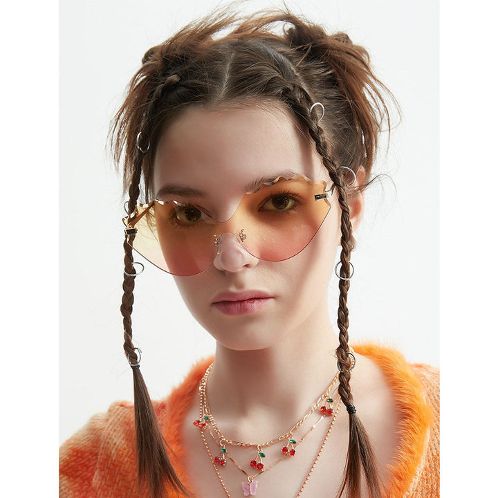 Damen Sonnenbrille mit einzigartigem Wellen-Design Karnz