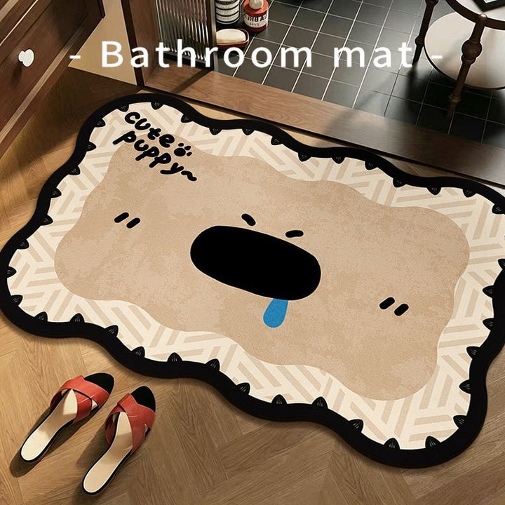 Lustiger Frosch Badezimmermatte