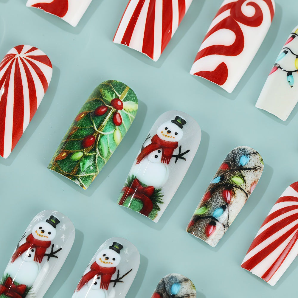Kreative Weihnachtskunstnägel Set Karnz