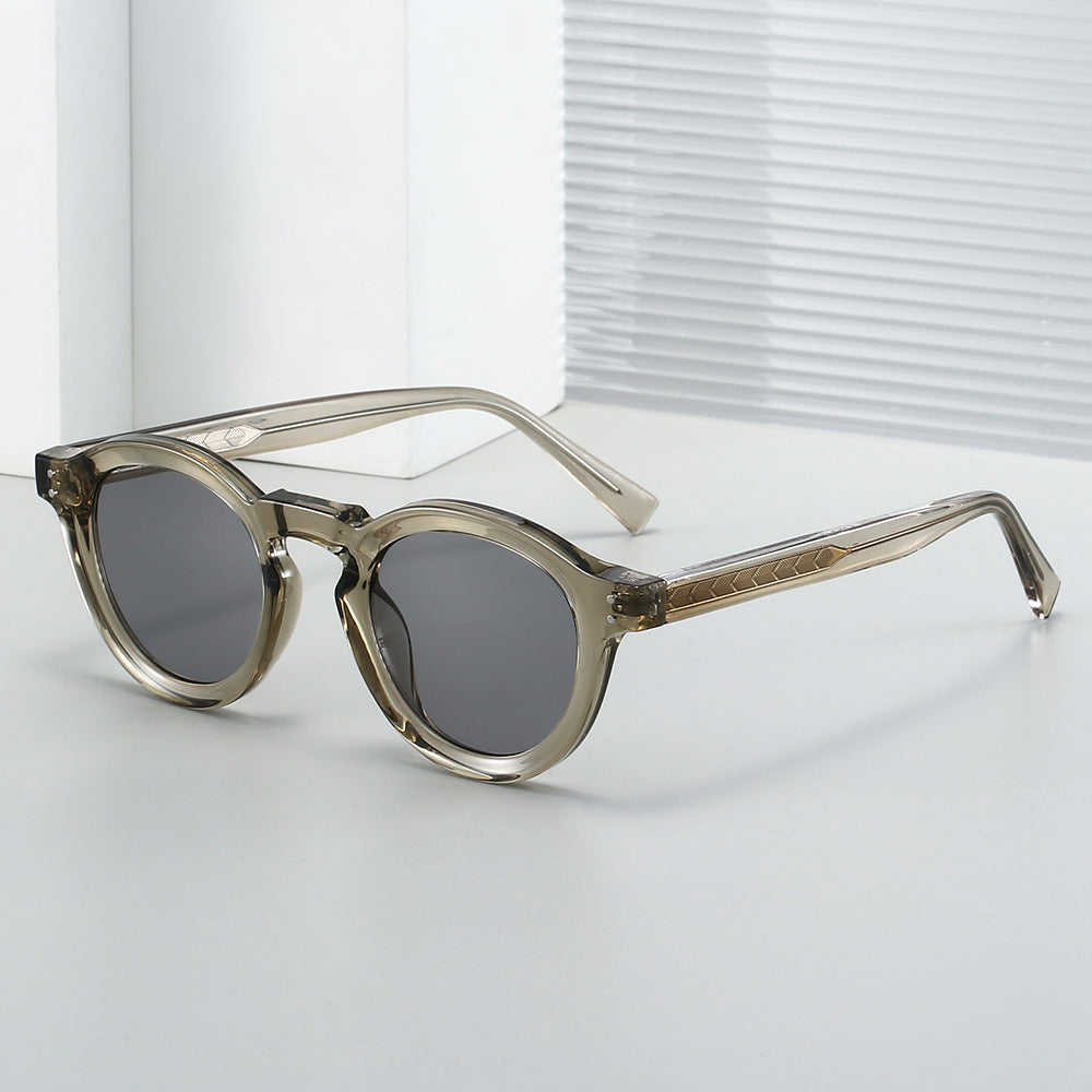 Damen modische Sonnenbrille im stilvollen runden Design von Karnz