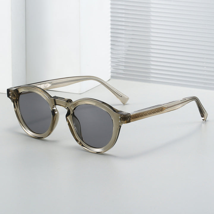 Damen modische Sonnenbrille im stilvollen runden Design von Karnz