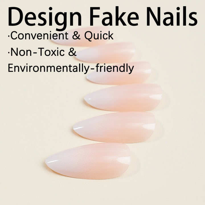 Elegante ovale Nagelkunst Karnz