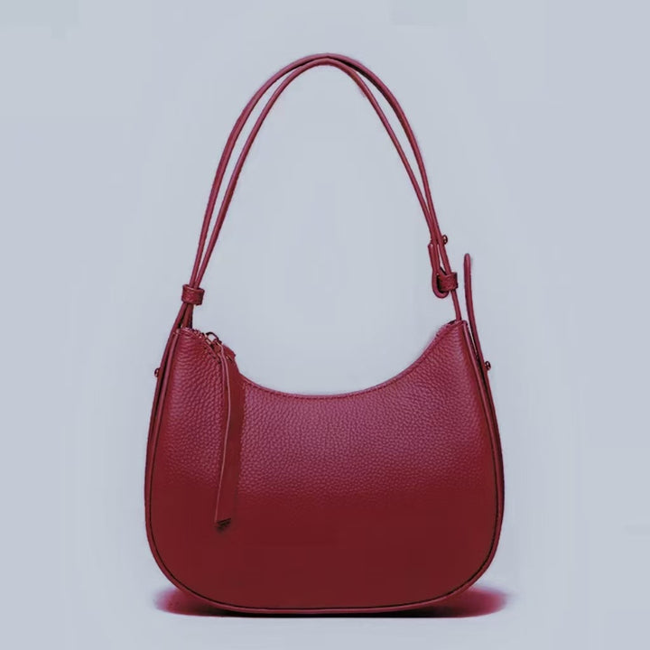 Stylische genarbte Leder-Hobo-Tasche Karnz