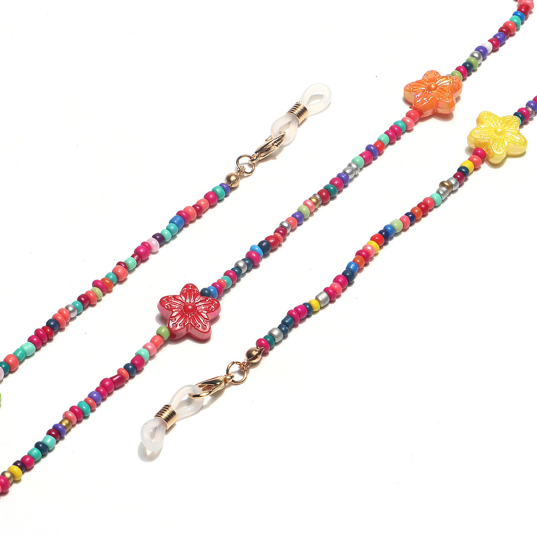 Bunter floraler Perlen-Brillenhalter Karnz