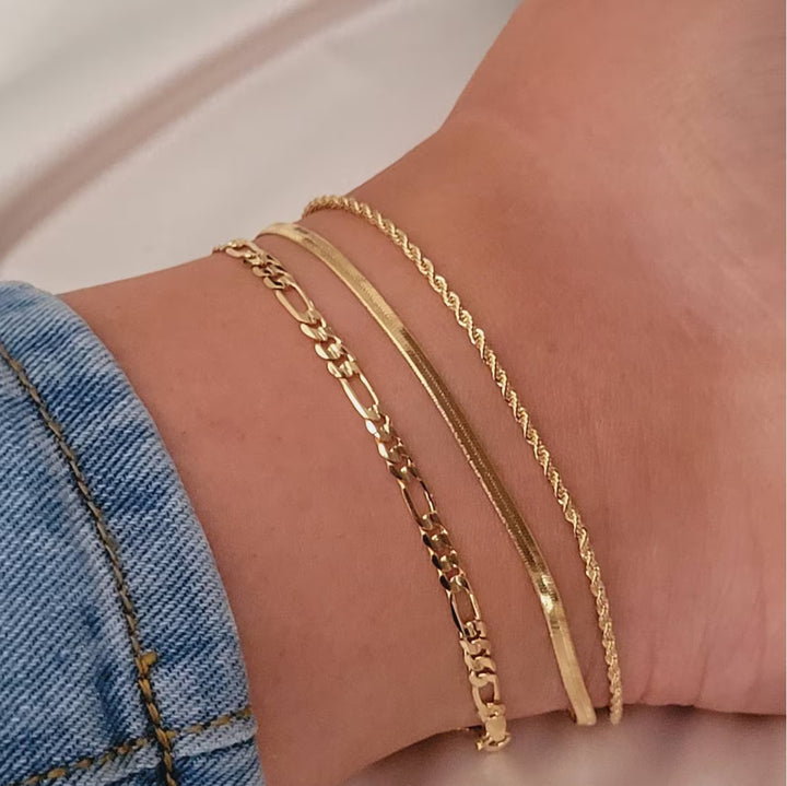 Elegante Doppelkettenfußkette Karnz