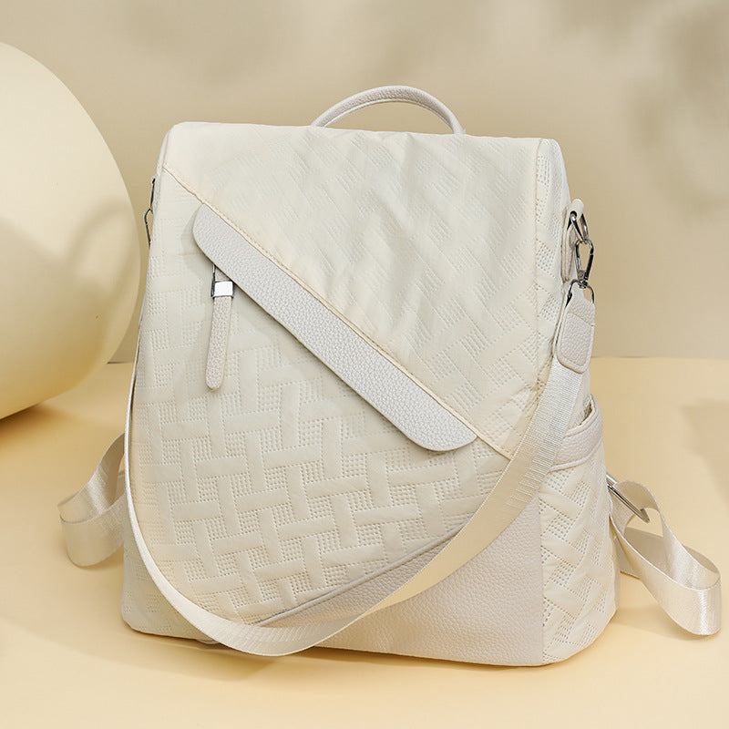 Elegante Strukturierte Leder Rucksack Karnz