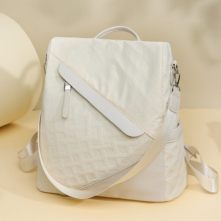 Elegante Strukturierte Leder Rucksack Karnz