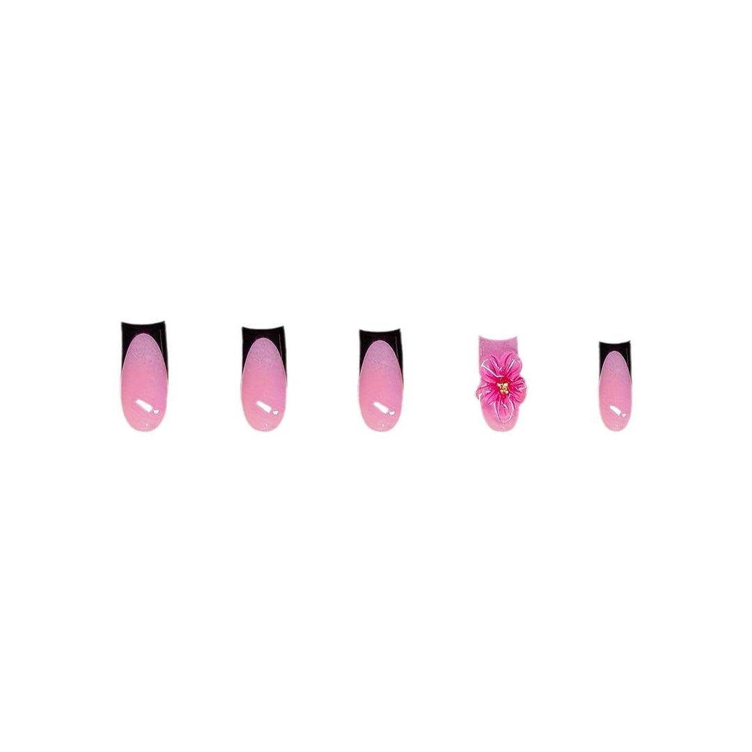 Floral Decorative Press-On Nagelkunst Karnz