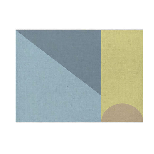 Modern Geometrische Leinen-Textur Leinwand Wandkunst Druck