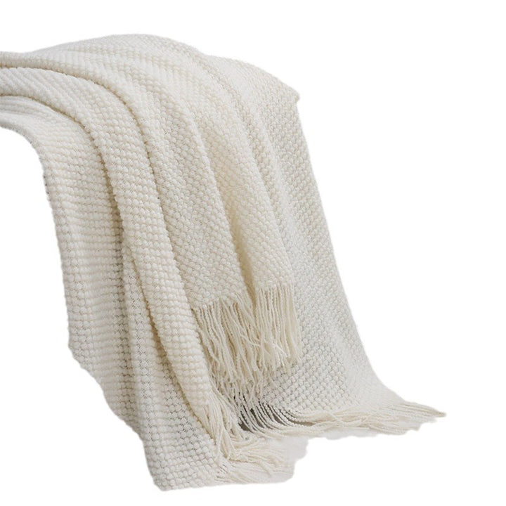 Gemütliche gestrickte Tagesdecke Karnz