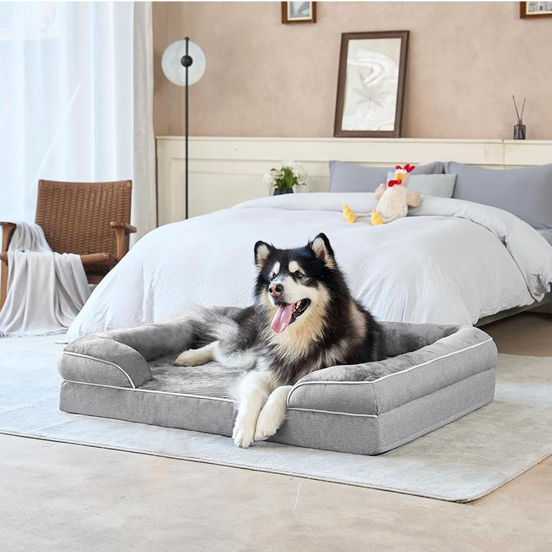 Orthopädisches Hundebett mit Unterstützung