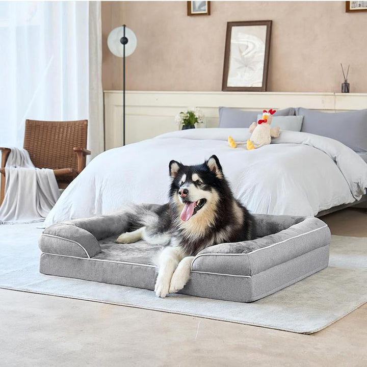 Orthopädisches Hundebett mit Unterstützung