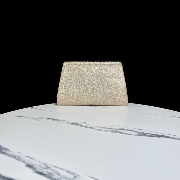 Faltete Satin Abend-Clutch