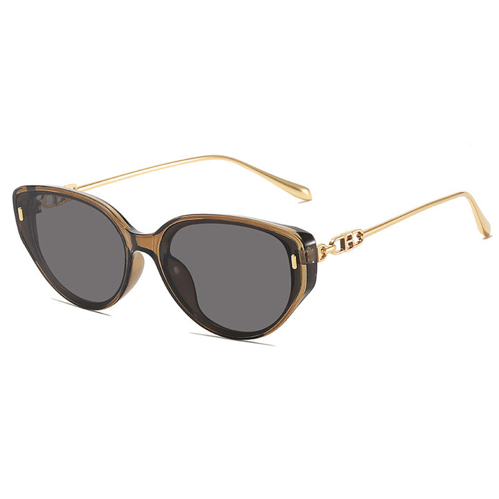 Glamouröse Retro Katzenaugen-Sonnenbrille Karnz