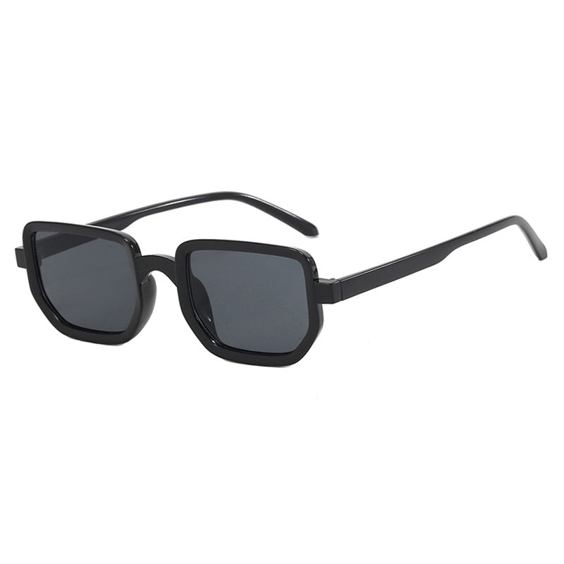 Damen geometrische Sonnenbrille mit modischem Rahmen und schützenden Gläsern Karnz