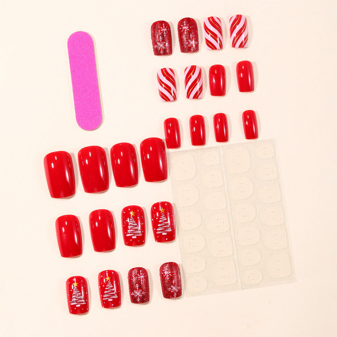 Festliches Winter-Themen Nagelkunstset Karnz