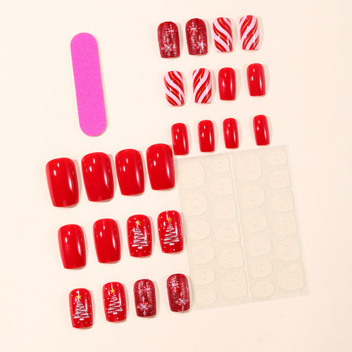Festliches Winter-Themen Nagelkunstset Karnz