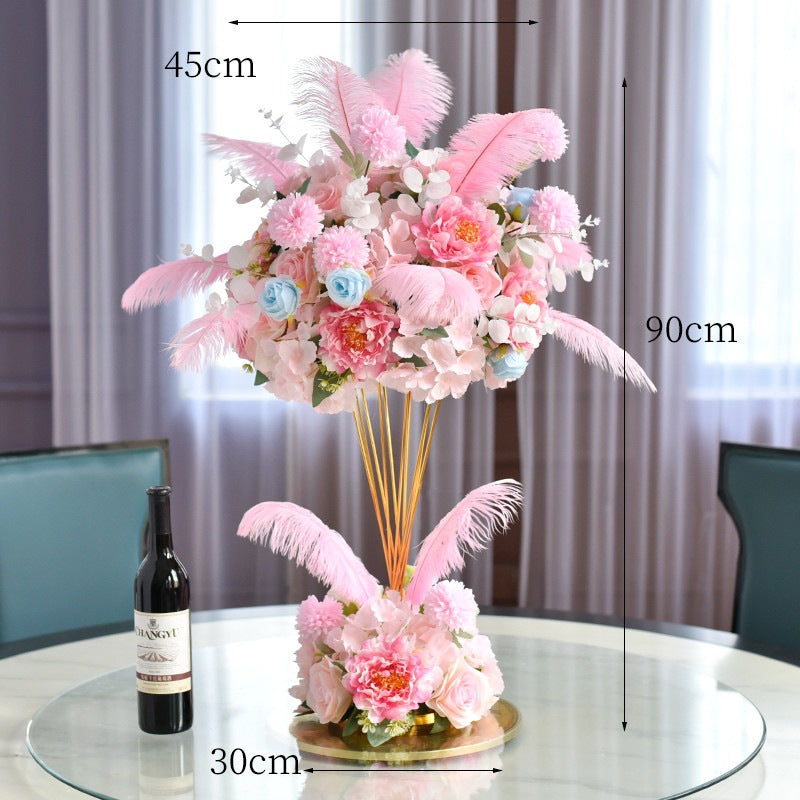 Elegante Floralzentrum Skulptur
