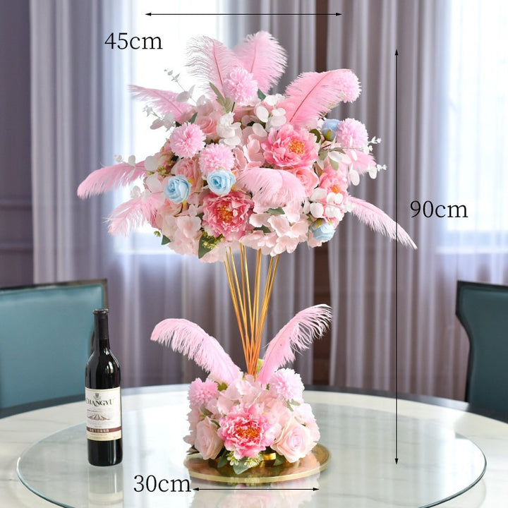 Elegante Floralzentrum Skulptur