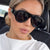 Damen ausgefallene Sonnenbrille im Retro-Stil Karnz