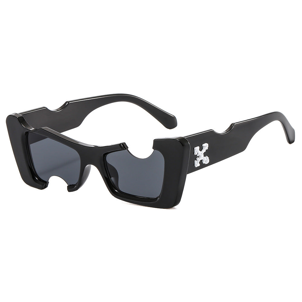 Damen futuristische Designer-Sonnenbrille Karnz