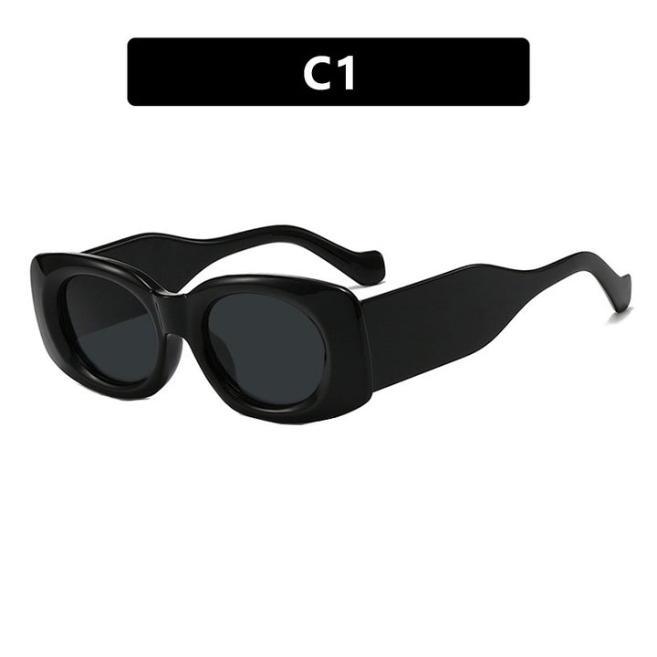 Damen futuristische Sonnenbrille im eleganten Quadratdesign Karnz