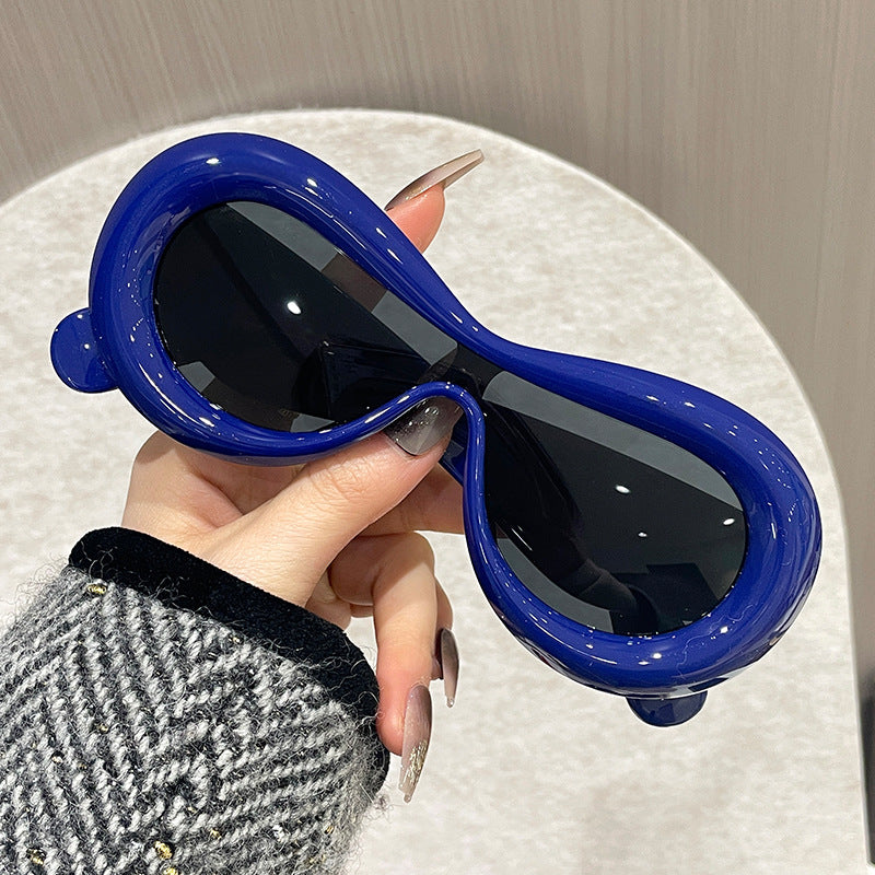 Damen außergewöhnliche Sonnenbrille Karnz