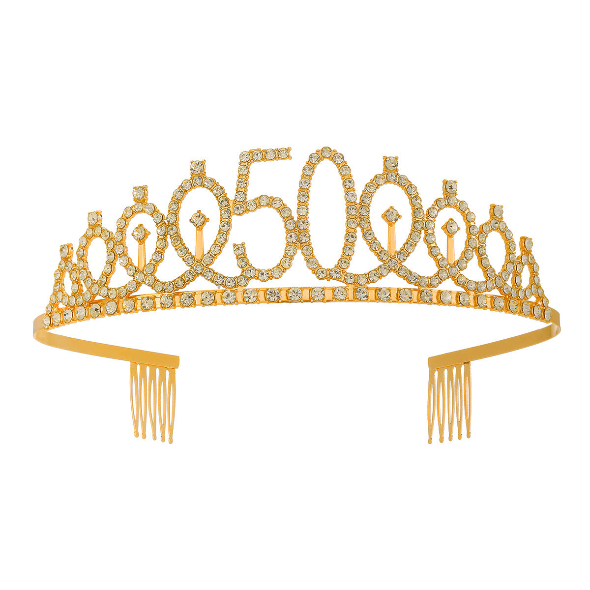 Damen Kristallverzierte Tiara mit elegantem Design Karnz