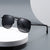 Herren Modische quadratische Sonnenbrille Karnz