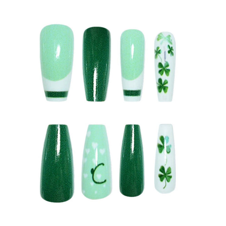 Künstlerisches St. Patrick's Day Nagelkunst Set Karnz