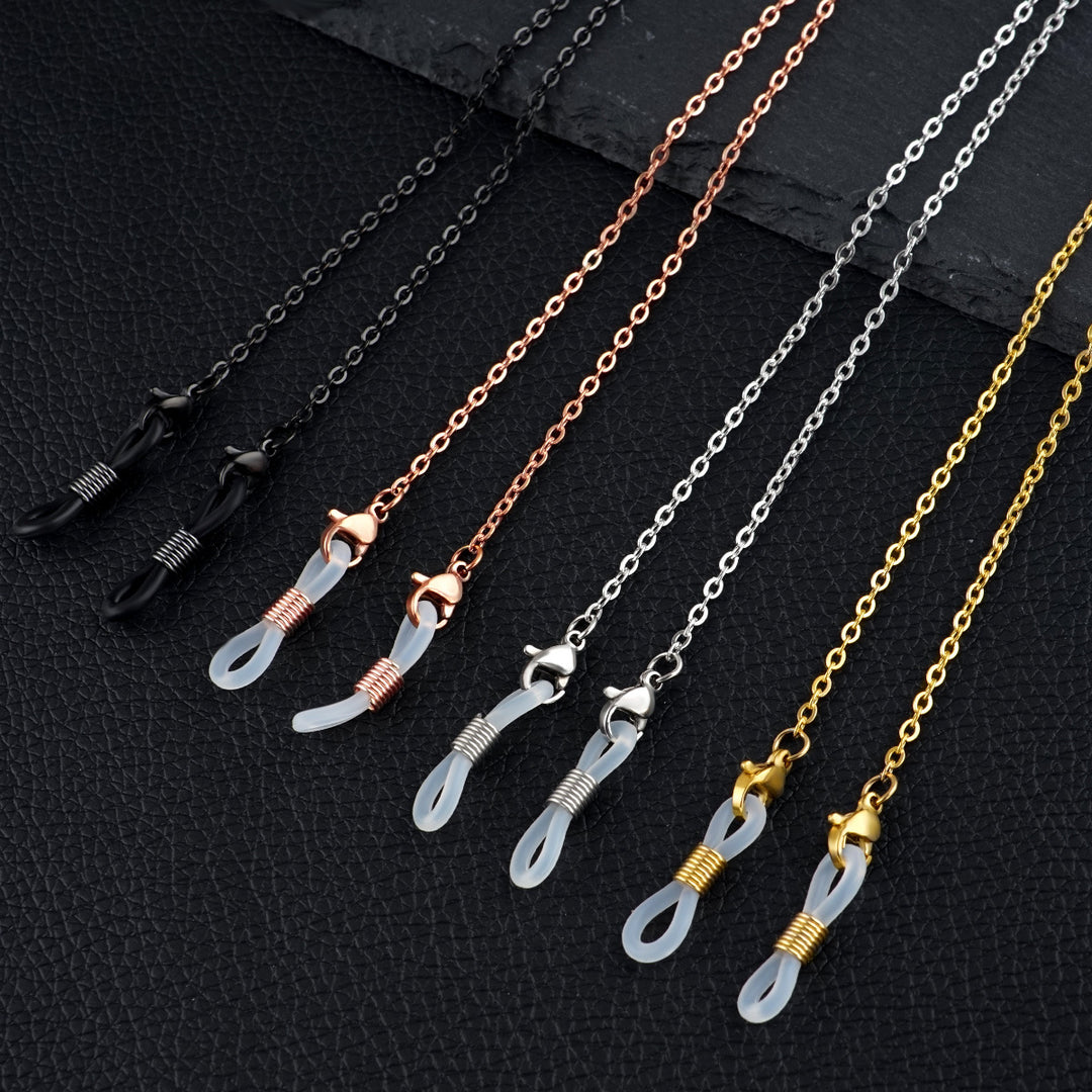 Schlanker minimalistischer Ketten-Brillenhalter Karnz