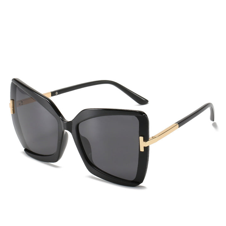 Luxuriöse Übergroße Schild Sonnenbrille Karnz