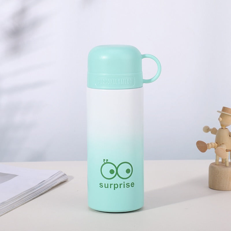 Damen trendige Thermosflasche mit praktischem Tragegriff Karnz