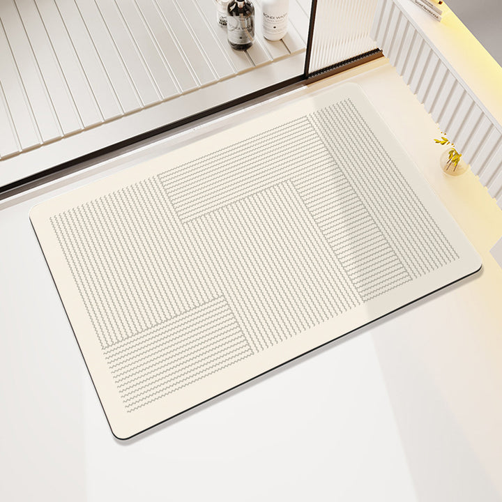 Stylische abstrakte Badematte Karnz