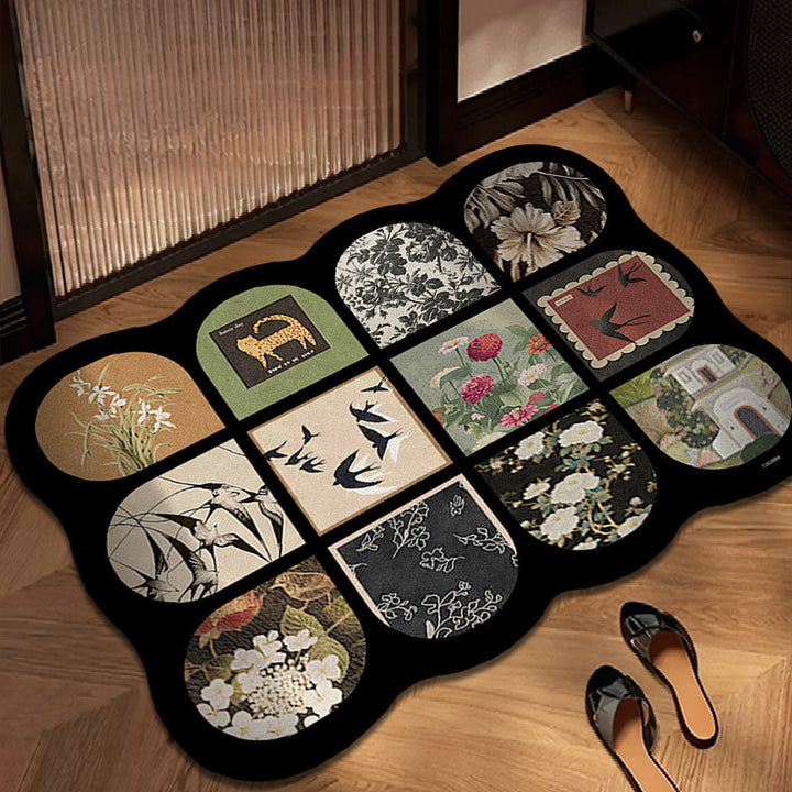 Vintage-inspiriertes dekoratives Teppich