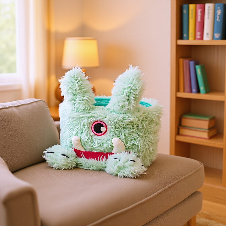 Verspielter Aufbewahrungskorb mit Tiermotiv Karnz