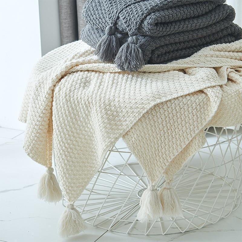Gemütliche Woven Throw-Decke Karnz