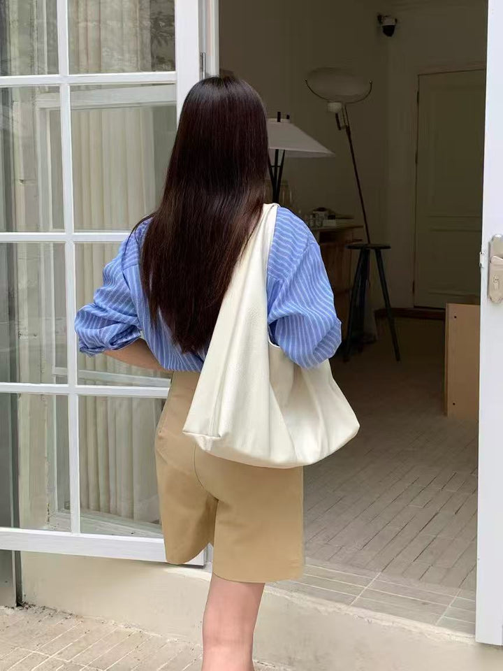 Schlanke Leder Lässige Schultertasche
