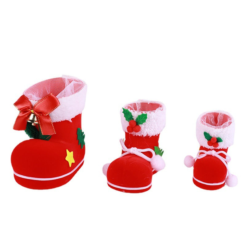 Dekorativer Mini Weihnachtsstiefel Karnz
