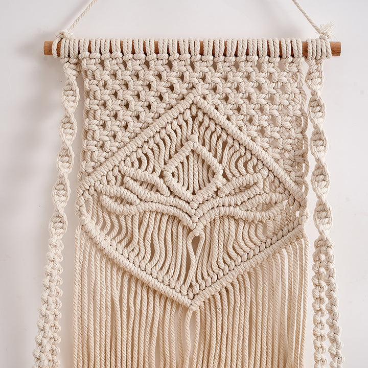 Dekorativer Macramé Wandregal Karnz