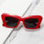 Damen modische Oversized-Sonnenbrille mit kantigem Rahmen Karnz