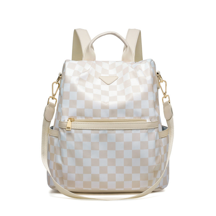 Stylische kariert Rucksack Karnz