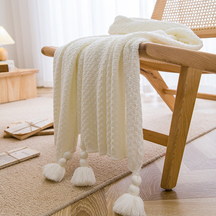 Gemütliche Strickdecke