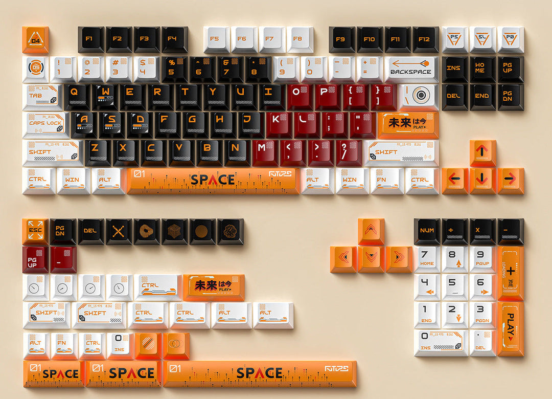 Retro-Raum-Themen-Tastatur Karnz